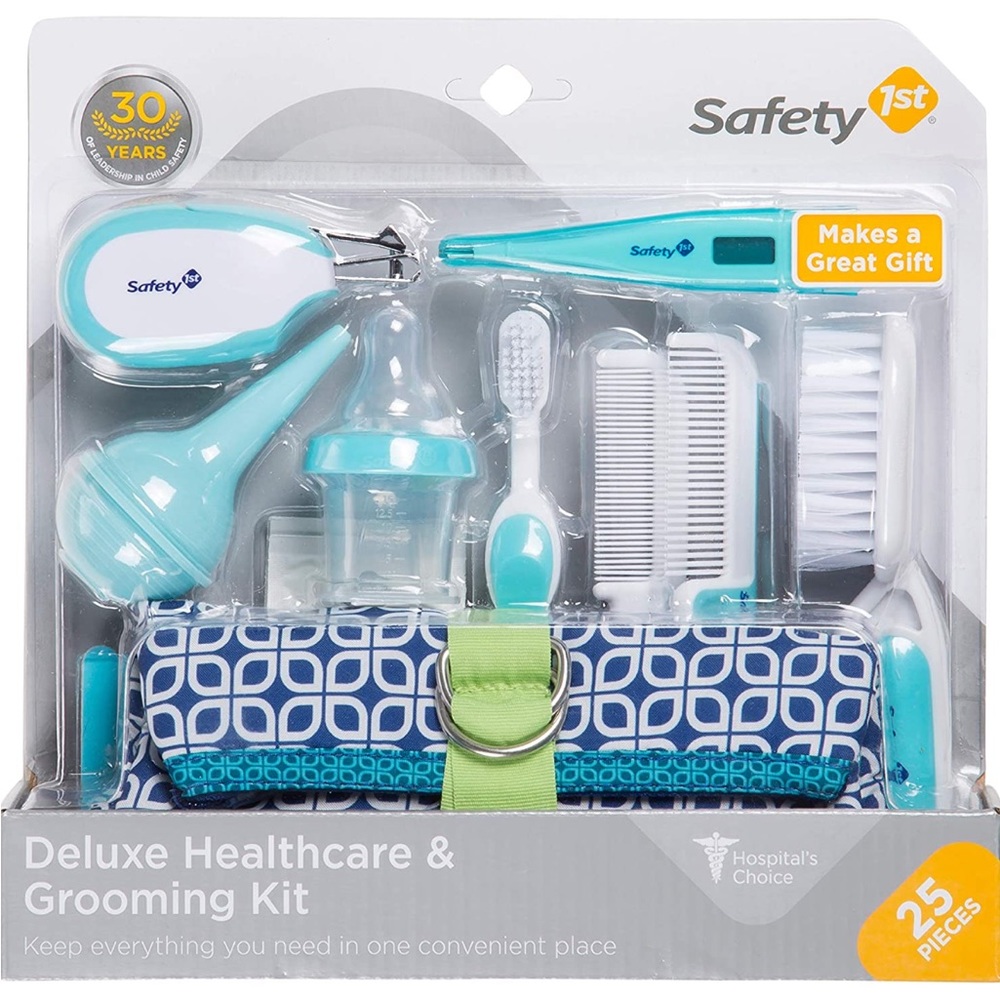 Safety 1st Deluxe 25-Piece Baby Healthcare and Grooming Kit (Arctic Blue)